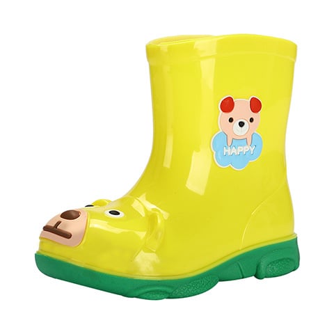 Dječje kišne čizme Cartoon, PVC, srednje visine, vodootporne, niski potpetica