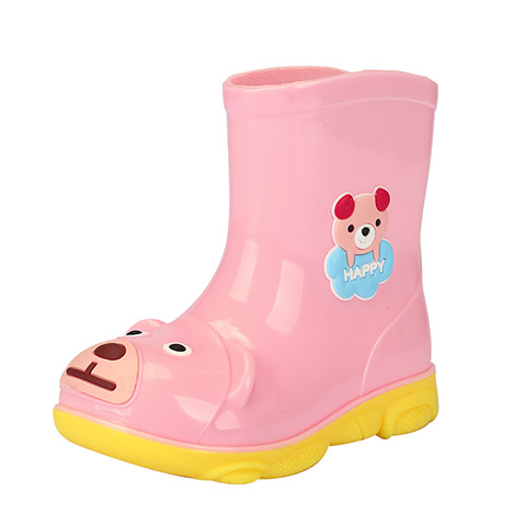 Dječje kišne čizme Cartoon, PVC, srednje visine, vodootporne, niski potpetica