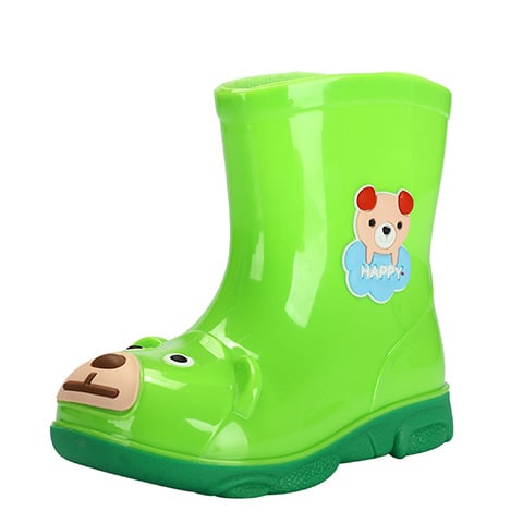 Dječje kišne čizme Cartoon, PVC, srednje visine, vodootporne, niski potpetica