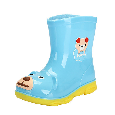 Dječje kišne čizme Cartoon, PVC, srednje visine, vodootporne, niski potpetica