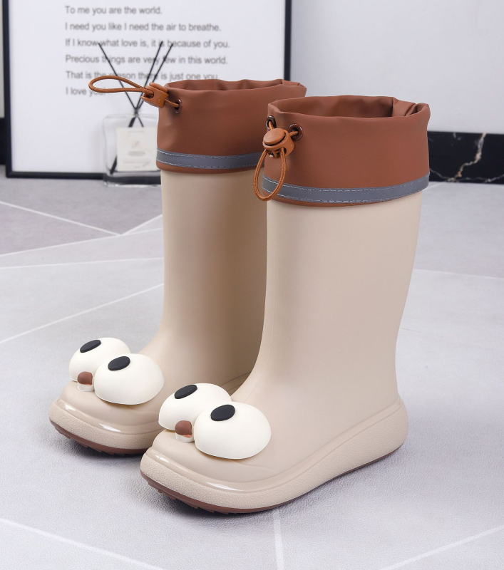 Dječje kišne čizme, gornji dio od PVC-a, srednje visine do potkoljenice, cartoon uzorak, unisex