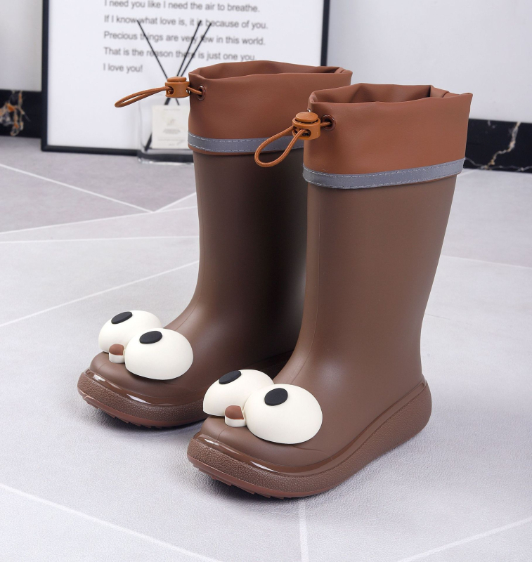 Dječje kišne čizme, gornji dio od PVC-a, srednje visine do potkoljenice, cartoon uzorak, unisex