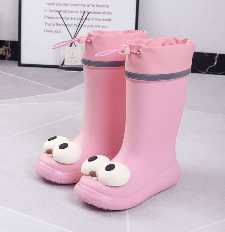 Dječje kišne čizme, gornji dio od PVC-a, srednje visine do potkoljenice, cartoon uzorak, unisex