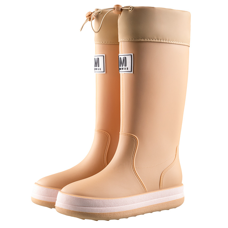 Kišne čizme za odrasle, gornji dio od PVC-a, srednja visina čizme, ravna potplata, vodootporne