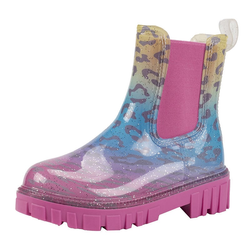 Cizme de ploaie din PVC, talie joasă, stil Chelsea, ușoare, antiderapante