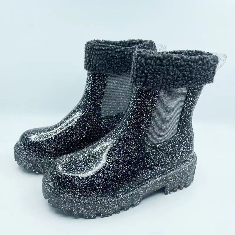 Cizme de ploaie din PVC, talie joasă, stil Chelsea, ușoare, antiderapante
