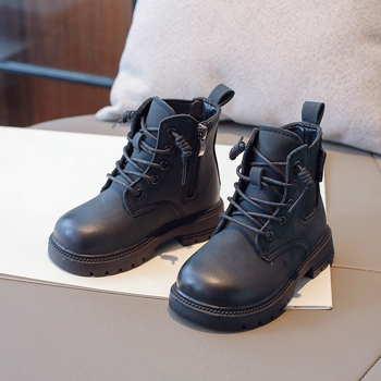 Dječje Martin čizme za djevojčice, nubuk gornji dio, srednje visoke, gumeni đon, bočni zatvarač