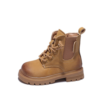 Dječje Martin čizme za djevojčice, nubuk gornji dio, srednje visoke, gumeni đon, bočni zatvarač