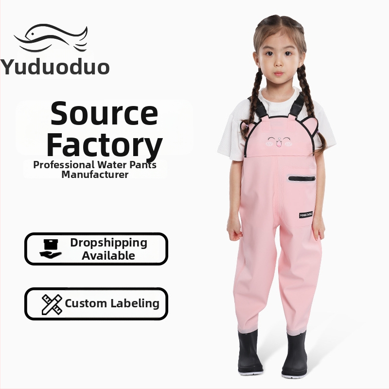 Pantaloni impermeabili pentru copii pentru activități în apă - țesătură PVC, respirabili, rezistenți la uzură, unisex, pentru toate anotimpurile