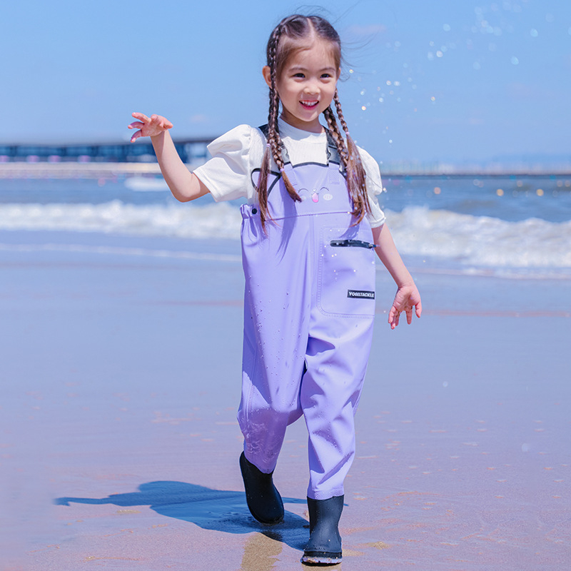 Pantaloni impermeabili pentru copii pentru activități în apă - țesătură PVC, respirabili, rezistenți la uzură, unisex, pentru toate anotimpurile