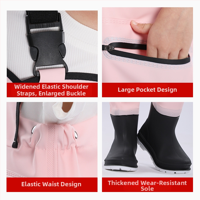 Bērnu ūdensnecaurlaidīgas bikses ūdens aktivitātēm - PVC audums, elpojošs, izturīgs pret nodilumu, universālas, visu sezonu