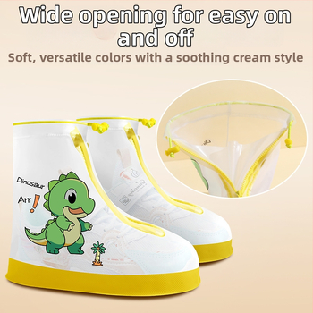 Детски PVC покривала за обувки с карикатурен дизайн – водоустойчиви, антихлъзгащи, износоустойчиви, против замърсяване