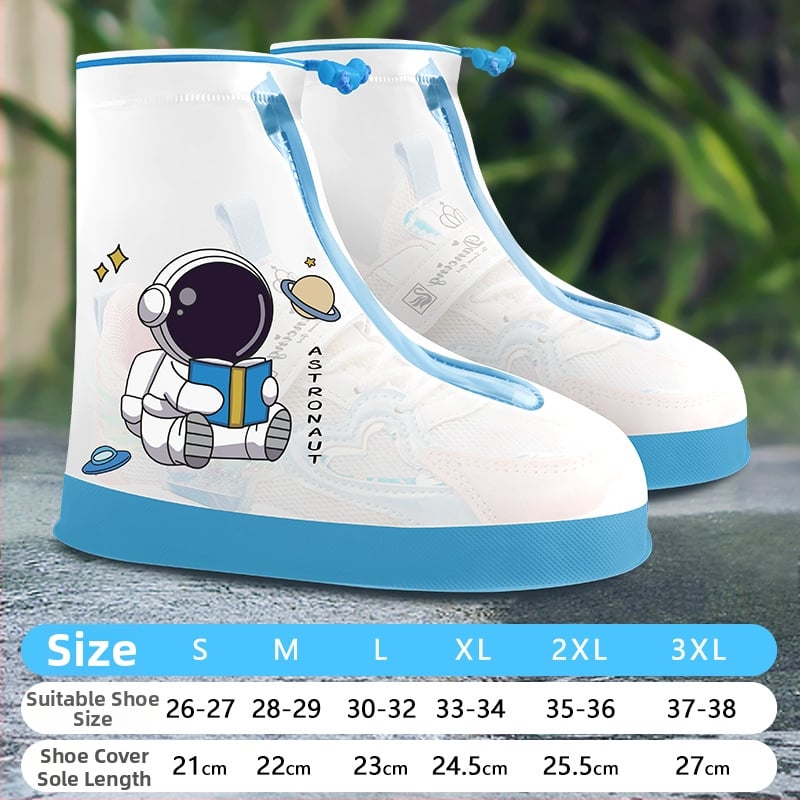 Детски PVC покривала за обувки с карикатурен дизайн – водоустойчиви, антихлъзгащи, износоустойчиви, против замърсяване