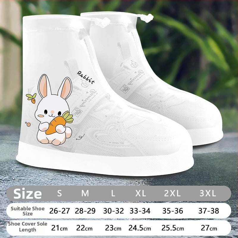 Детски PVC покривала за обувки с карикатурен дизайн – водоустойчиви, антихлъзгащи, износоустойчиви, против замърсяване