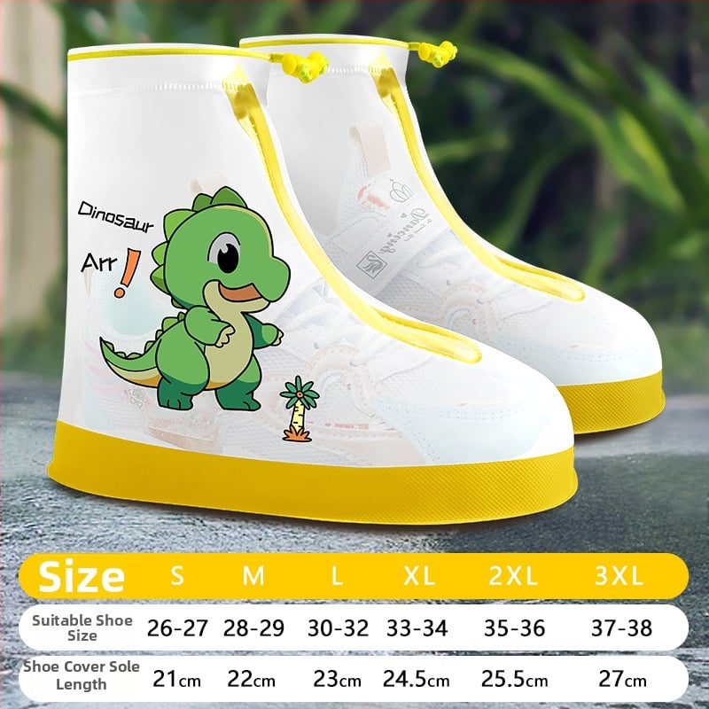 Детски PVC покривала за обувки с карикатурен дизайн – водоустойчиви, антихлъзгащи, износоустойчиви, против замърсяване