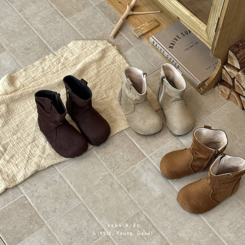 Cizme de iarnă unisex în stil retro, cu fermoar lateral, talpă din cauciuc, glezna joasă, creștere în înălțime, ușoare