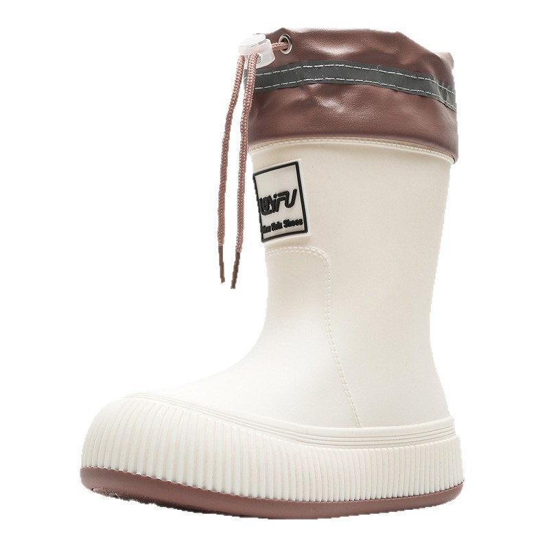 Dječje čizme za kišu za dječake i djevojčice, PVC gornji dio, srednja visina čizme, vodootporne i protuklizne, unisex, za uzrast 7–16 godina