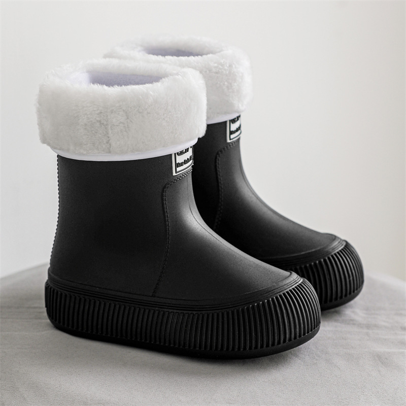 Dječje čizme za kišu za dječake i djevojčice, PVC gornji dio, srednja visina čizme, vodootporne i protuklizne, unisex, za uzrast 7–16 godina