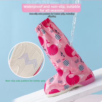 Детски калъфи за обувки против дъжд, удебелени, износоустойчиви, водоустойчиви, антихлъзгащи, за момчета и момичета