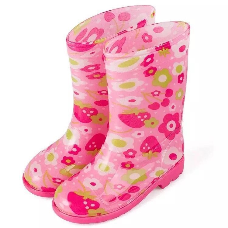 Dječje kišne čizme – vodootporne, protuklizne, tople, PVC gornji dio i potplat, prugasti uzorak