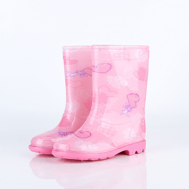 Dječje kišne čizme – vodootporne, protuklizne, tople, PVC gornji dio i potplat, prugasti uzorak