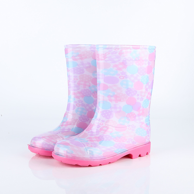 Dječje kišne čizme – vodootporne, protuklizne, tople, PVC gornji dio i potplat, prugasti uzorak