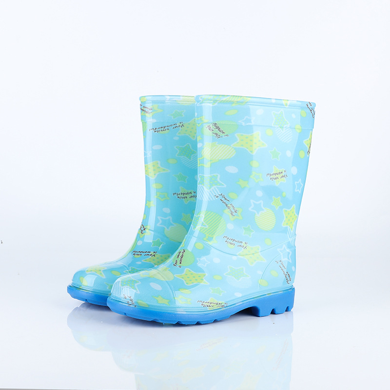 Dječje kišne čizme – vodootporne, protuklizne, tople, PVC gornji dio i potplat, prugasti uzorak