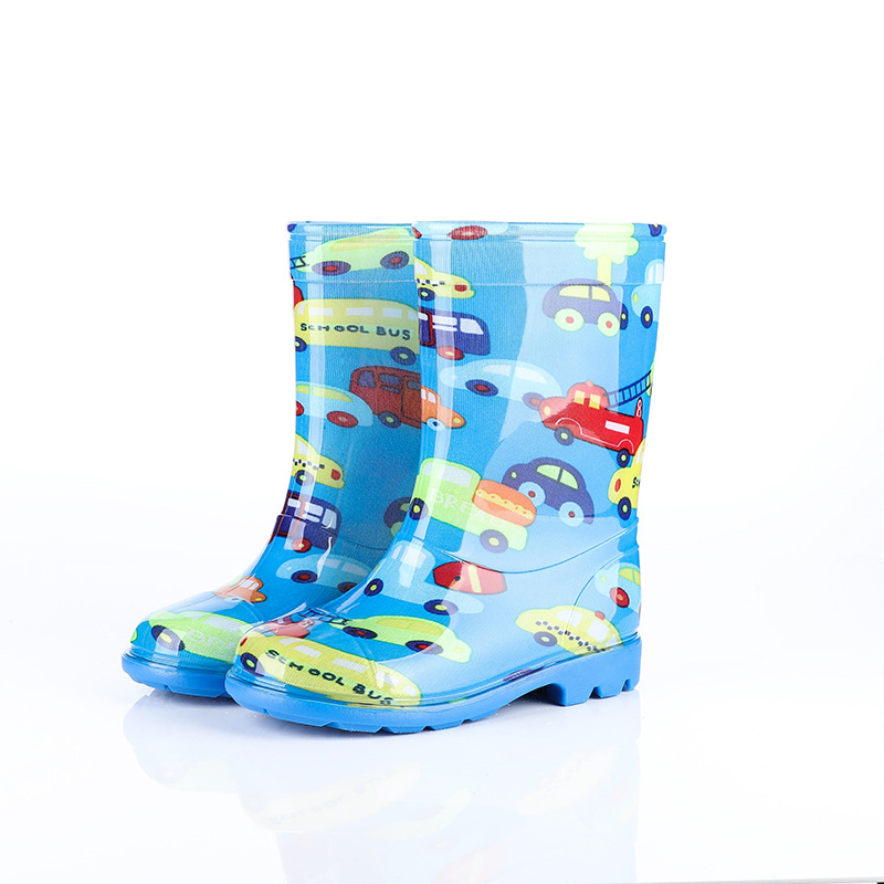 Dječje kišne čizme – vodootporne, protuklizne, tople, PVC gornji dio i potplat, prugasti uzorak
