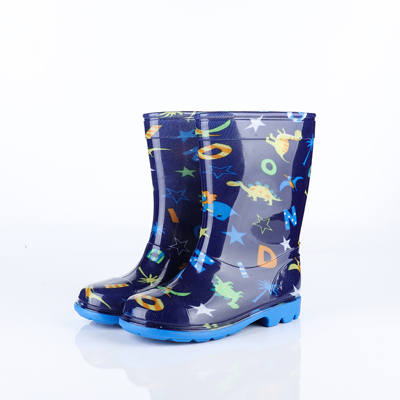 Dječje kišne čizme – vodootporne, protuklizne, tople, PVC gornji dio i potplat, prugasti uzorak