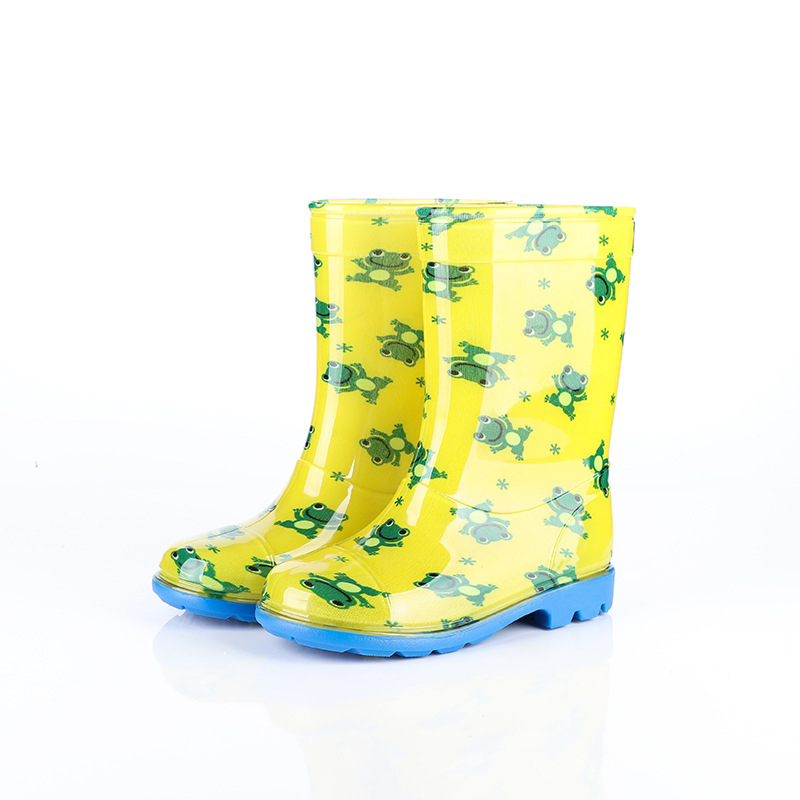 Dječje kišne čizme – vodootporne, protuklizne, tople, PVC gornji dio i potplat, prugasti uzorak