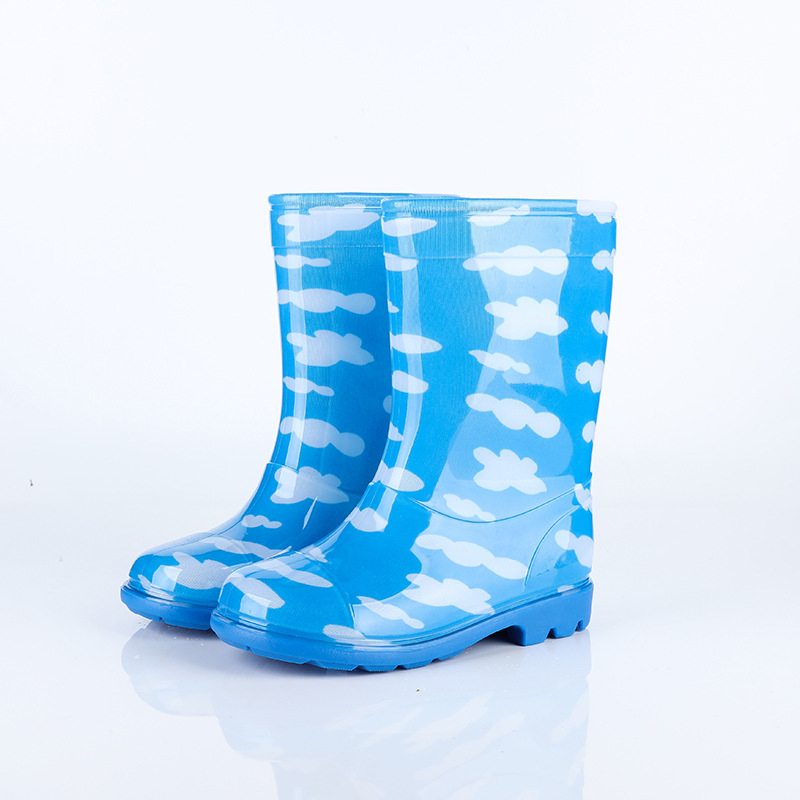 Dječje kišne čizme – vodootporne, protuklizne, tople, PVC gornji dio i potplat, prugasti uzorak