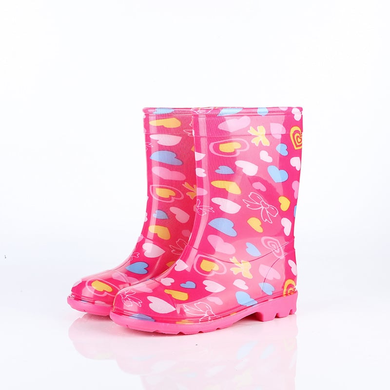 Dječje kišne čizme – vodootporne, protuklizne, tople, PVC gornji dio i potplat, prugasti uzorak