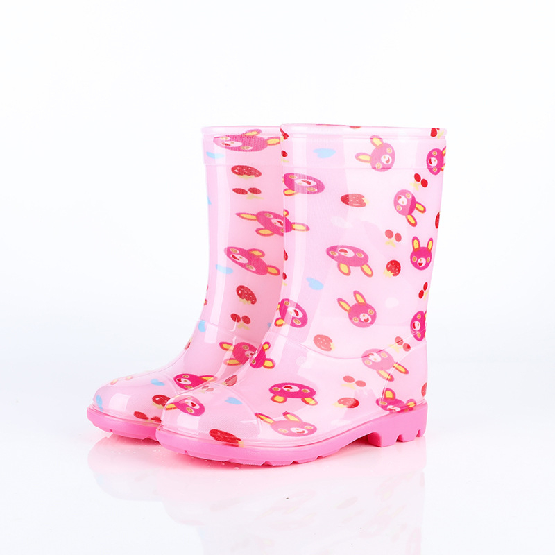 Dječje kišne čizme – vodootporne, protuklizne, tople, PVC gornji dio i potplat, prugasti uzorak