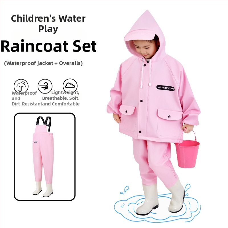 Costum impermeabil pentru copii pentru joacă în apă – uscare rapidă, respirabil, rezistent la vânt, durabil