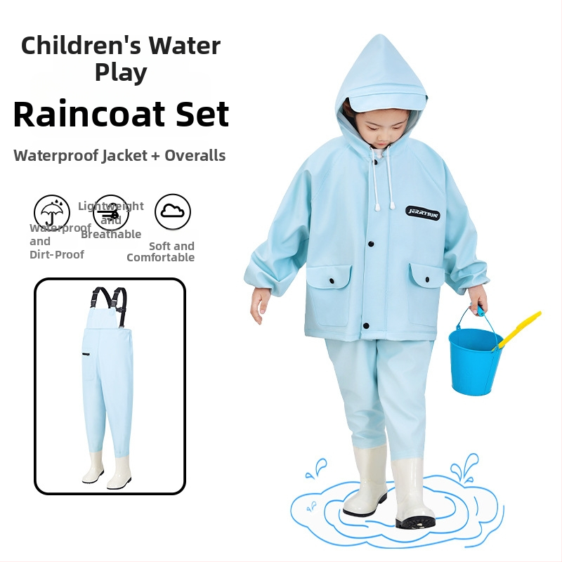Costum impermeabil pentru copii pentru joacă în apă – uscare rapidă, respirabil, rezistent la vânt, durabil
