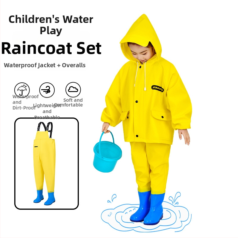 Costum impermeabil pentru copii pentru joacă în apă – uscare rapidă, respirabil, rezistent la vânt, durabil