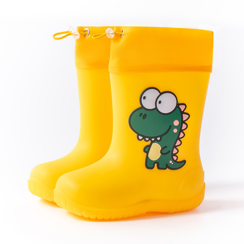 Ghete de ploaie pentru copii, cu desen animat – antiderapante, partea superioară PVC, înălțime medie, unisex, pentru copii 1–12 ani
