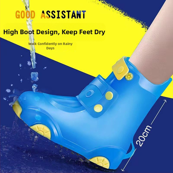 Huse pentru pantofi de ploaie pentru copii, impermeabile, antiderapante, groase, rezistente la uzură, pentru băieți și fete