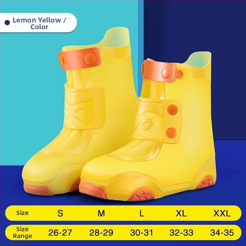 Huse pentru pantofi de ploaie pentru copii, impermeabile, antiderapante, groase, rezistente la uzură, pentru băieți și fete