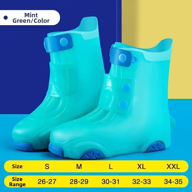 Huse pentru pantofi de ploaie pentru copii, impermeabile, antiderapante, groase, rezistente la uzură, pentru băieți și fete