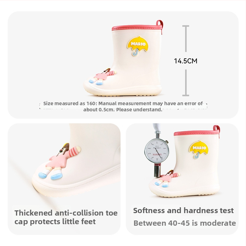Happy Mary Detské čižmy do dažďa, EVA vrchný materiál, stredná výška, karikatúrny vzor