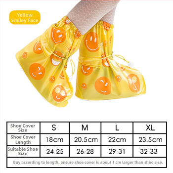 Rain Dream Xin детски калъфи за обувки – водоустойчиви, против замърсяване – карикатурни мотиви: гъба, усмихнато лице, зайче – подходящи за деца и ученици на възраст 2–10 години – персонализация под частна марка