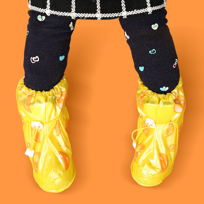 Rain Dream Xin детски калъфи за обувки – водоустойчиви, против замърсяване – карикатурни мотиви: гъба, усмихнато лице, зайче – подходящи за деца и ученици на възраст 2–10 години – персонализация под частна марка