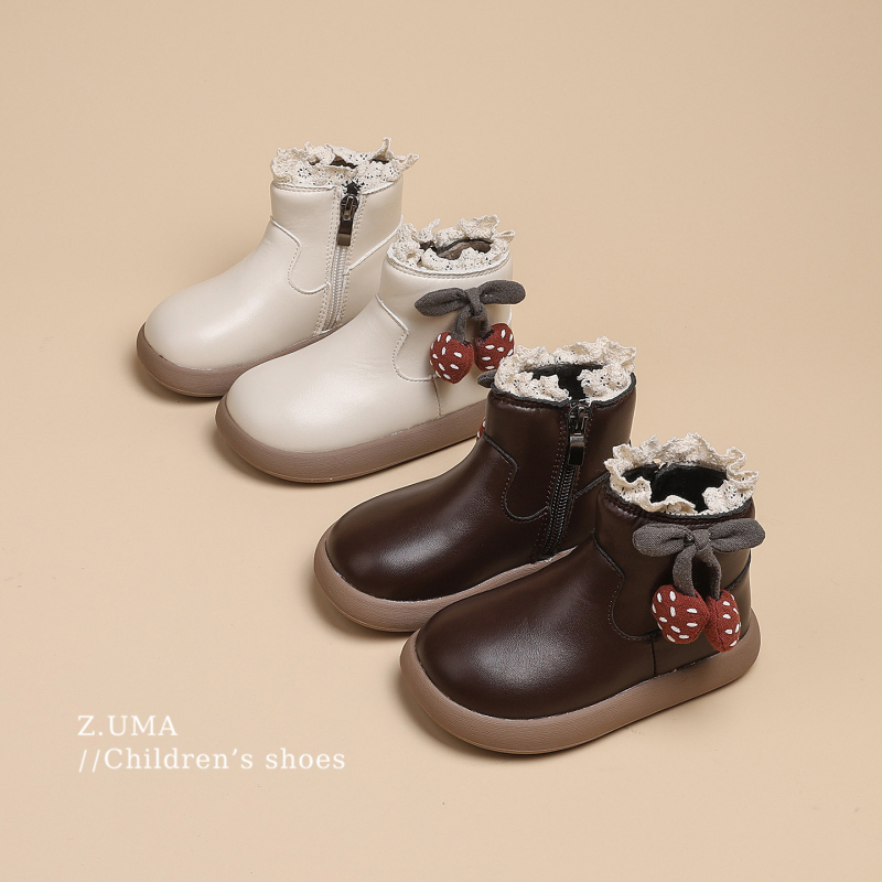 Kaler PU odiniai bateliai mergaitėms – rudens-žiemos 2025, amžiaus grupė 4–12 m