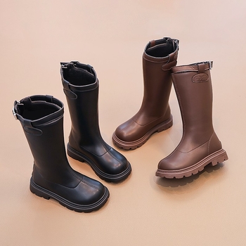 Vaikų Martin batai - Aukštas holennis, Atsparūs vandeniui, Atsparūs slydimui, Šoninis užtrauktukas, Guminė padanga