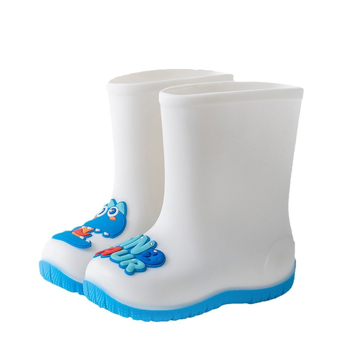 Gyerekeknek készült esőcsizma dinoszaurusz mintával, PVC felsőrész, uniszex, alacsony sarok 1–3 cm, középmagas szár (dinoszaurusz minta, PVC felső, uniszex, 1–3 cm sarok, középmagas szár)