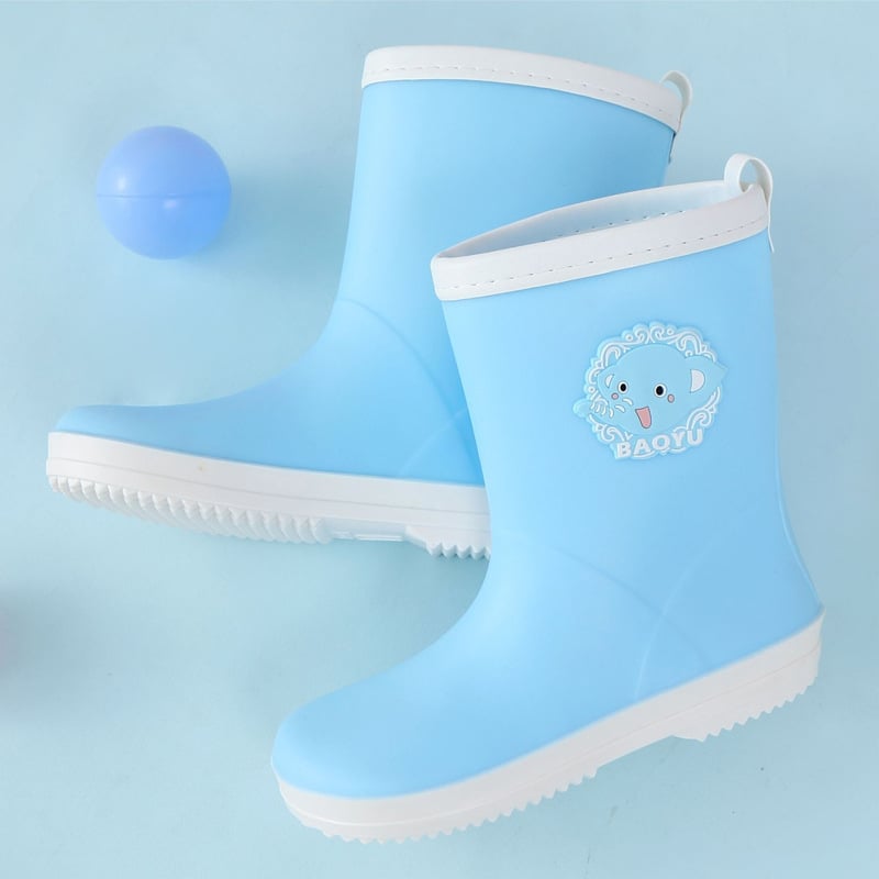 Gyerek esőcsizmák, könnyűek, csúszásmentes talp, PVC felsőrész, uniszex, 4–16 éveseknek, minták: kacsa, nyúl, elefánt, dinoszaurusz