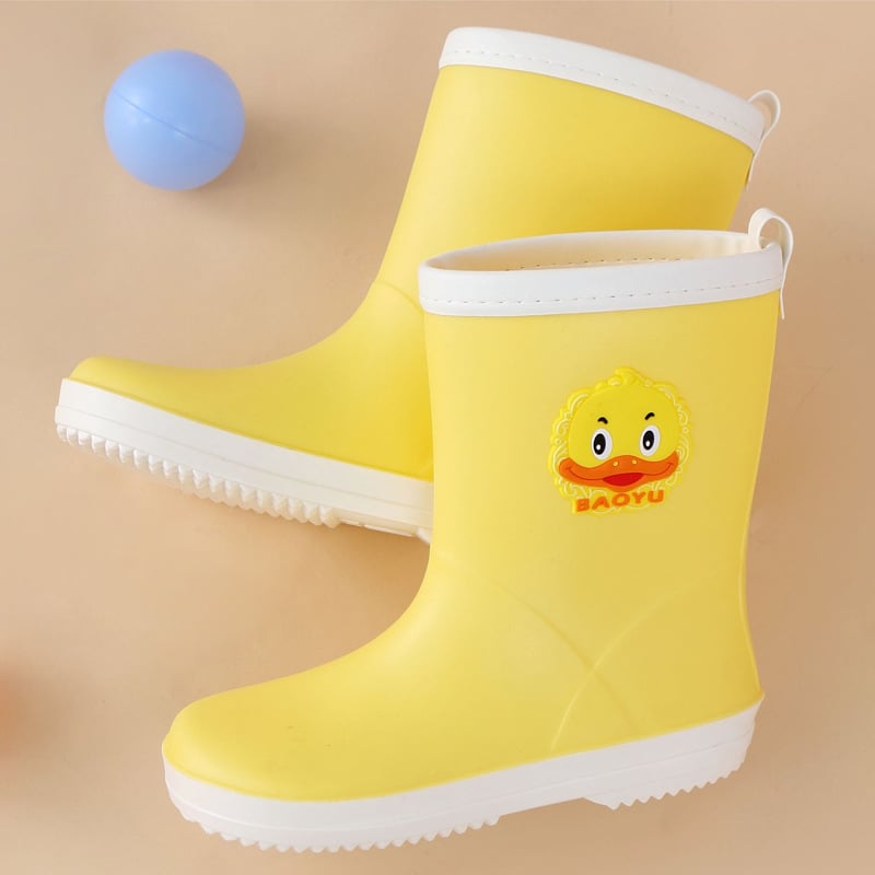 Gyerek esőcsizmák, könnyűek, csúszásmentes talp, PVC felsőrész, uniszex, 4–16 éveseknek, minták: kacsa, nyúl, elefánt, dinoszaurusz