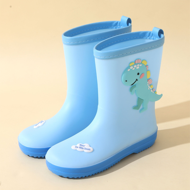 Gyerek esőcsizmák, könnyűek, csúszásmentes talp, PVC felsőrész, uniszex, 4–16 éveseknek, minták: kacsa, nyúl, elefánt, dinoszaurusz