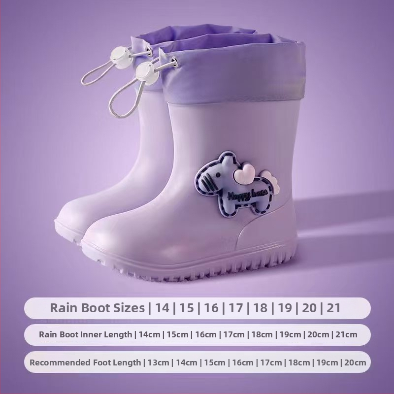 PVC gyerek esőcsizma, uniszex, középmagasságú, közepes vastagságú, 1–6 éveseknek